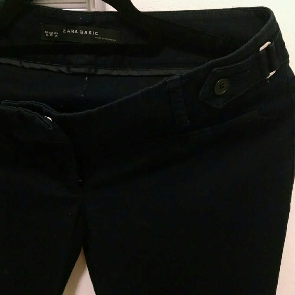 Zara basic, cropped ankle pants - Picture 3 of 4
